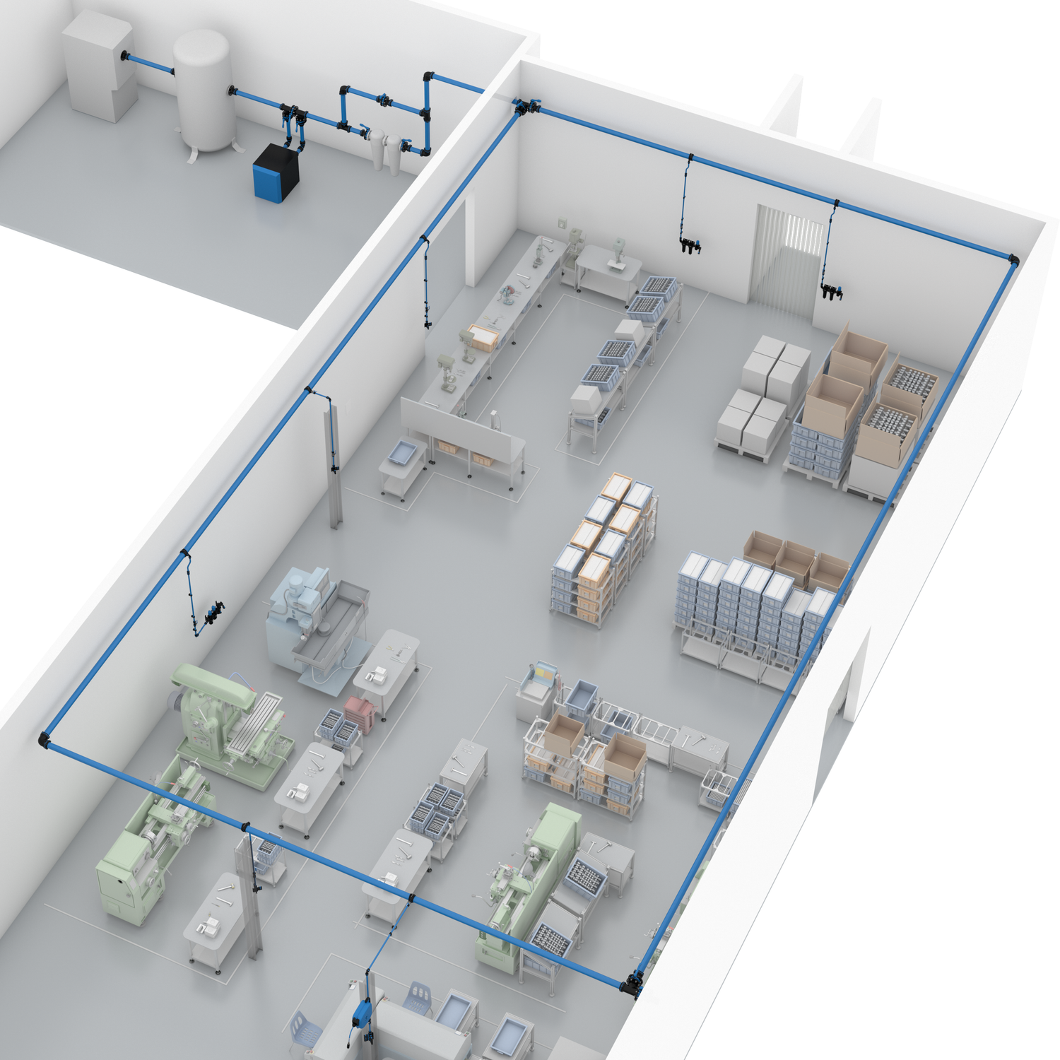 Ideal Compressed Air Piping Layouts