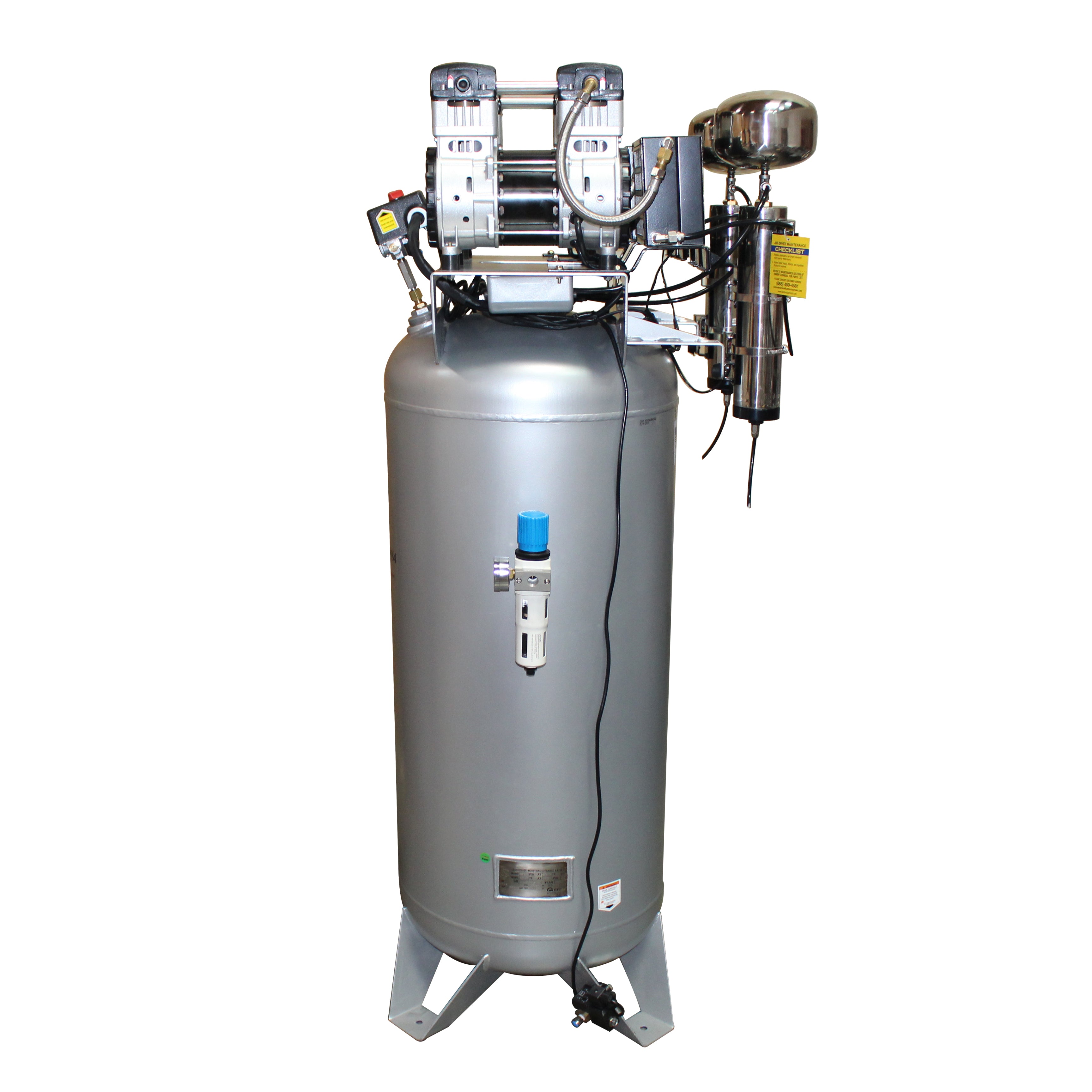 California Air Tools 4.0 Hp, 60.0 Gal. Steel Tank Ultra Quiet & Oil-Free Air Compressor with Air Drying System & Auto Drain