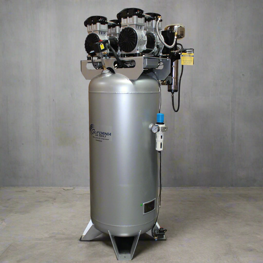 California Air Tools 4.0 Hp, 60.0 Gal. Steel Tank Ultra Quiet & Oil-Free Air Compressor with Air Drying System & Auto Drain
