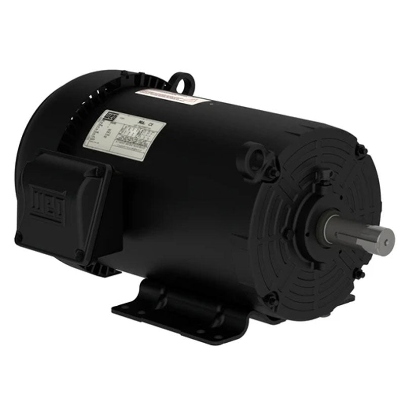 Weg Rolled Steel NEMA Premium Efficiency 5 HP Motor 2P 60 Hz IC411 - TEFC - Foot-mounted