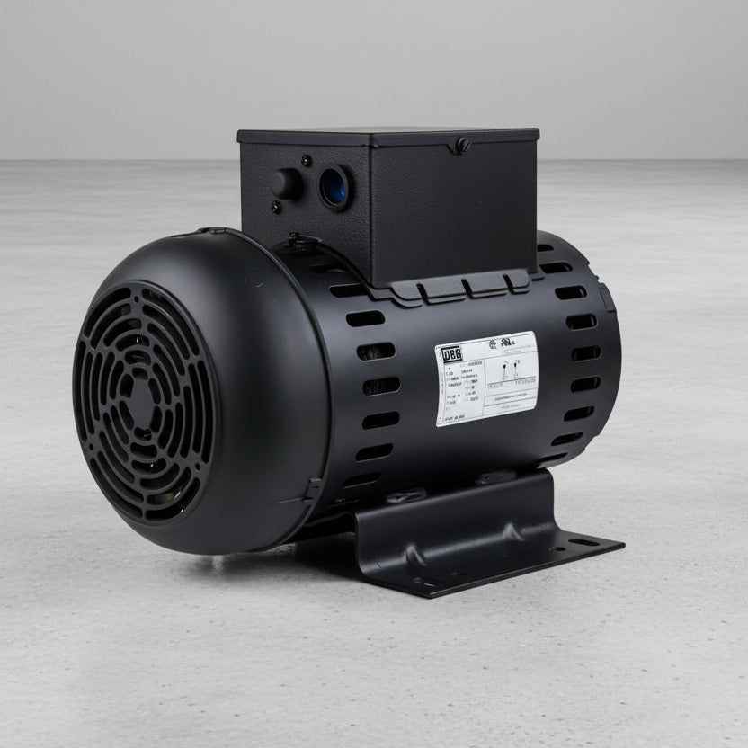 Weg Rolled Steel Compressor Motor Duty 5 HP- Foot-mounted