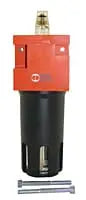 Tsunami in-line compressed air lubricator with adjustable micrometric oiler and clear sight slot