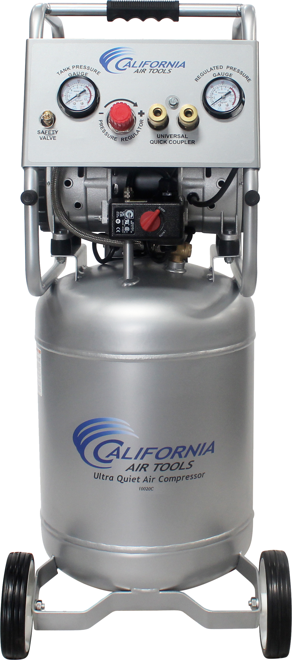 California Air Tools 2.0 Hp, 10.0 Gal. Steel Tank Ultra Quiet & Oil-Free Air Compressor