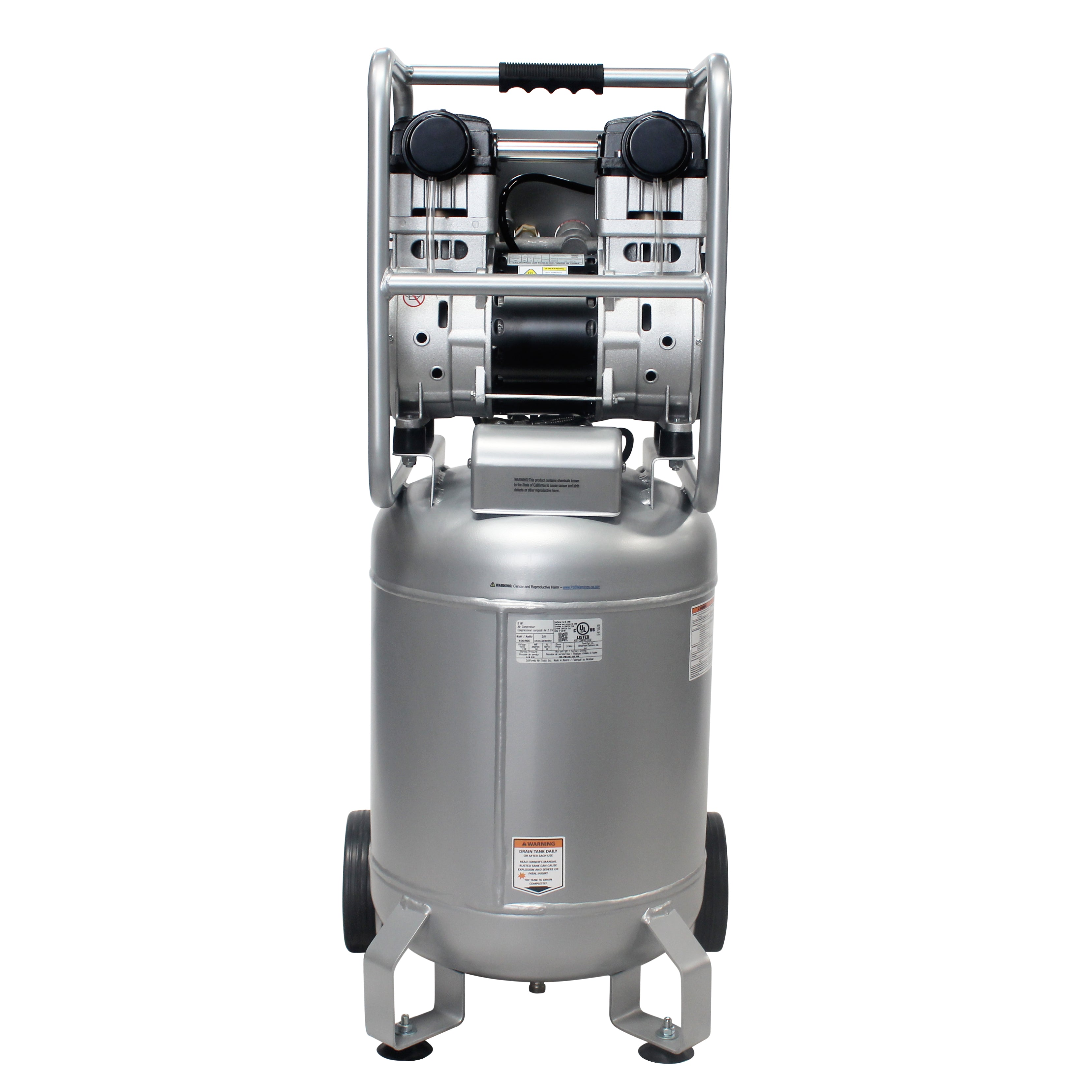 California Air Tools 2.0 Hp, 10.0 Gal. Steel Tank Ultra Quiet & Oil-Free Air Compressor