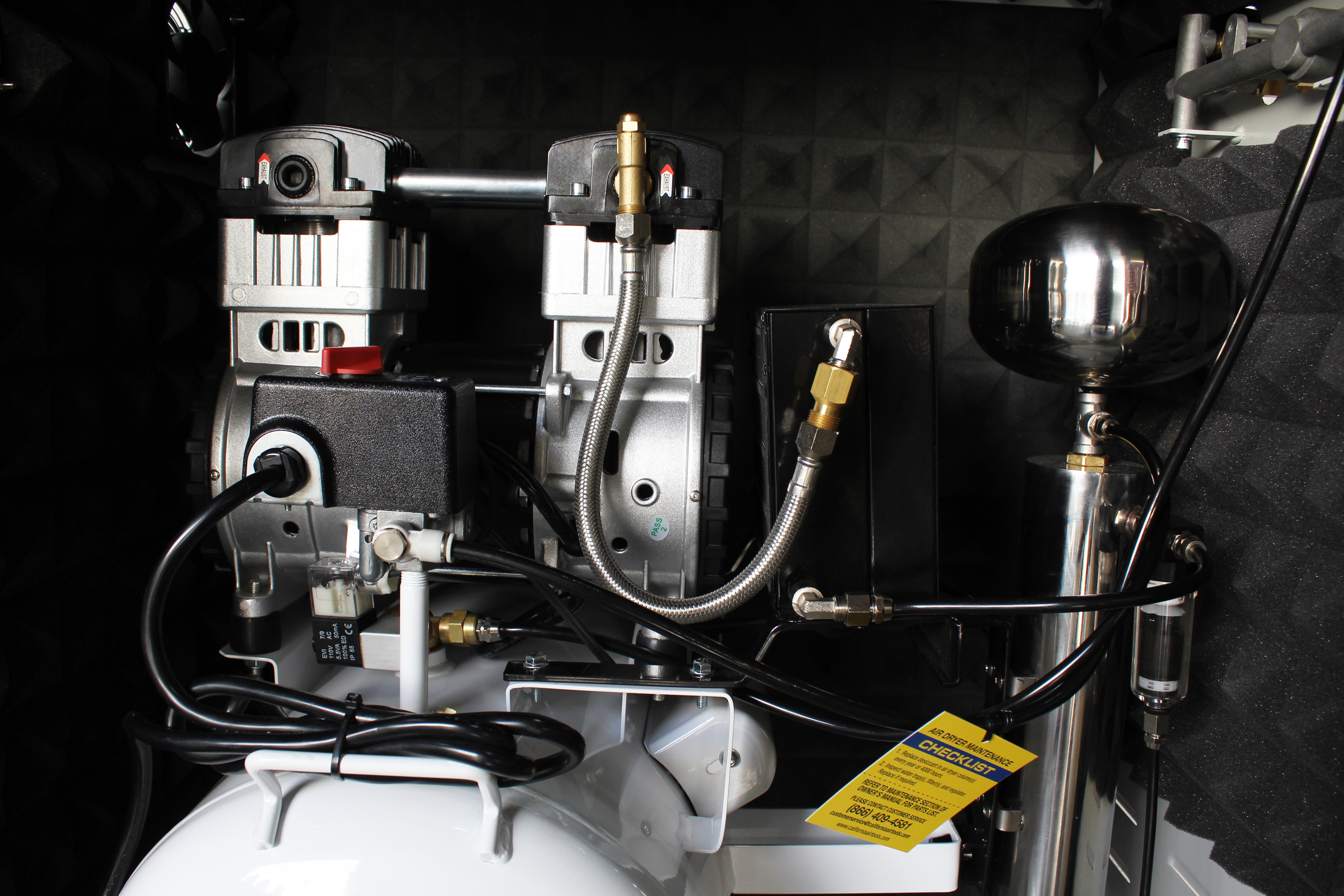 California Air Tools 2.0 Hp 10.0 Gal. Ultra Quiet & Oil-Free Air Compressor with Air Dryer in Sound Proof Cabinet