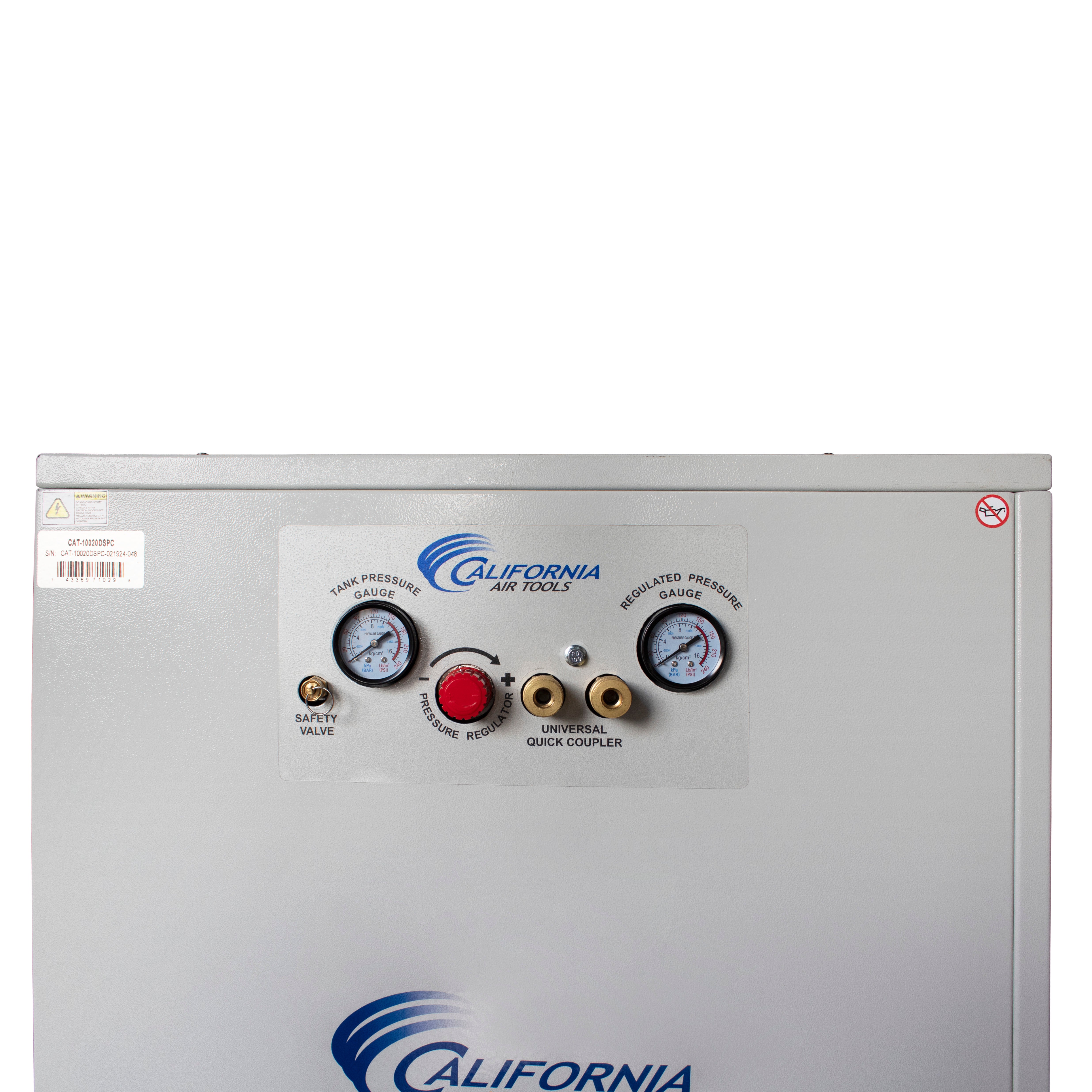 California Air Tools 2.0 Hp 10.0 Gal. Ultra Quiet & Oil-Free Air Compressor with Air Dryer in Sound Proof Cabinet