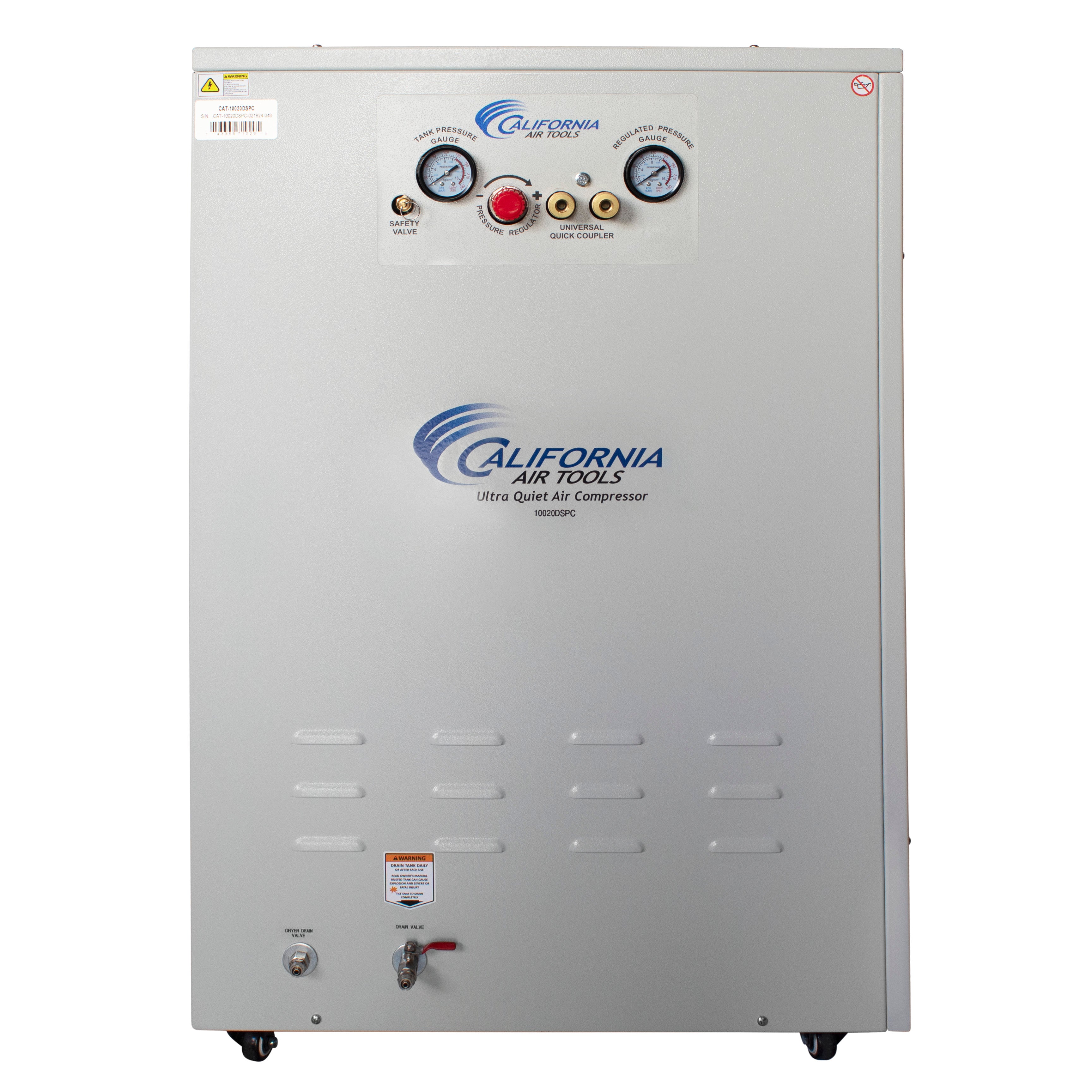 California Air Tools 2.0 Hp 10.0 Gal. Ultra Quiet & Oil-Free Air Compressor with Air Dryer in Sound Proof Cabinet