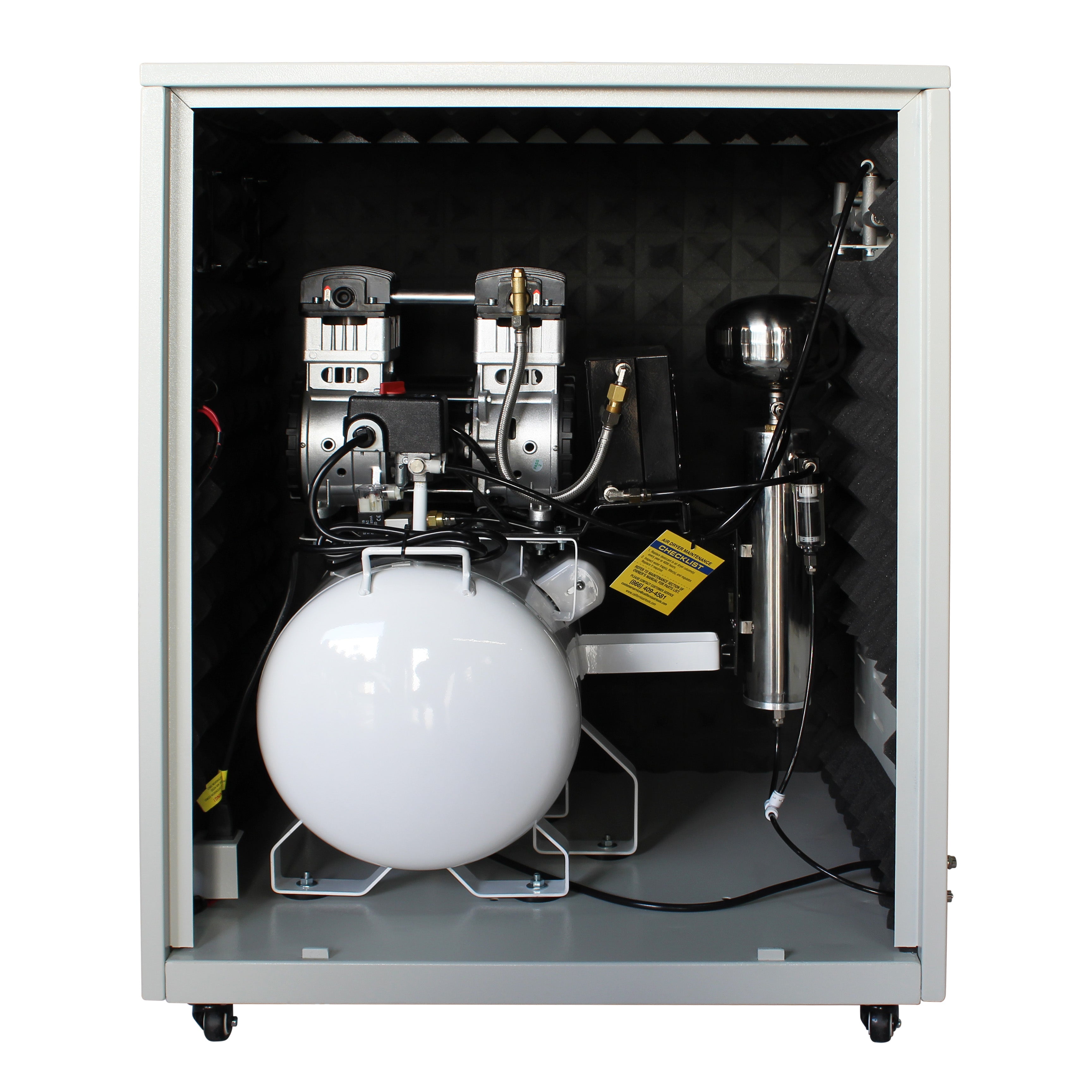 California Air Tools 2.0 Hp 10.0 Gal. Ultra Quiet & Oil-Free Air Compressor with Air Dryer in Sound Proof Cabinet