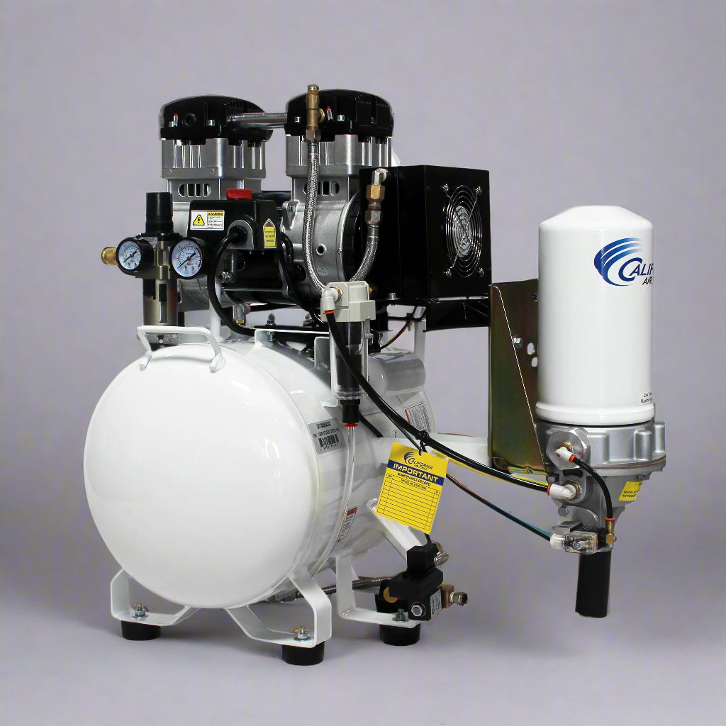 California Air Tools 2.0 Hp, 10.0 Gal. Steel Tank Ultra Quiet & Oil-Free Air Compressor with Air Drying System 220v 60hz