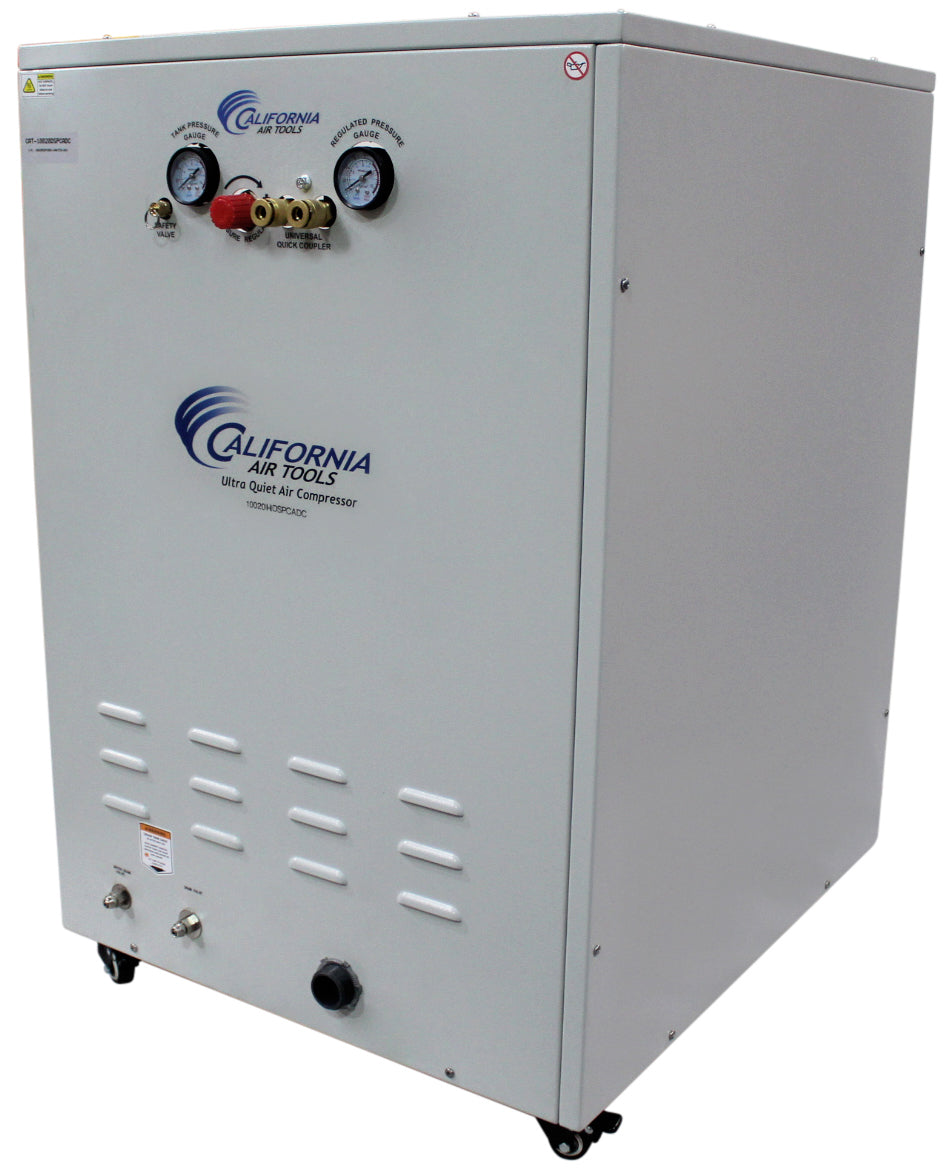 California Air Tools 10 Gal. 2.0 Hp Ultra Quiet & Oil-Free Air Compressor with 98% Air Drying System and Automatic Drain in Sound Proof Cabinet