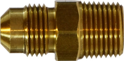 Brass SAE 45° male flare to male NPT adapter fitting