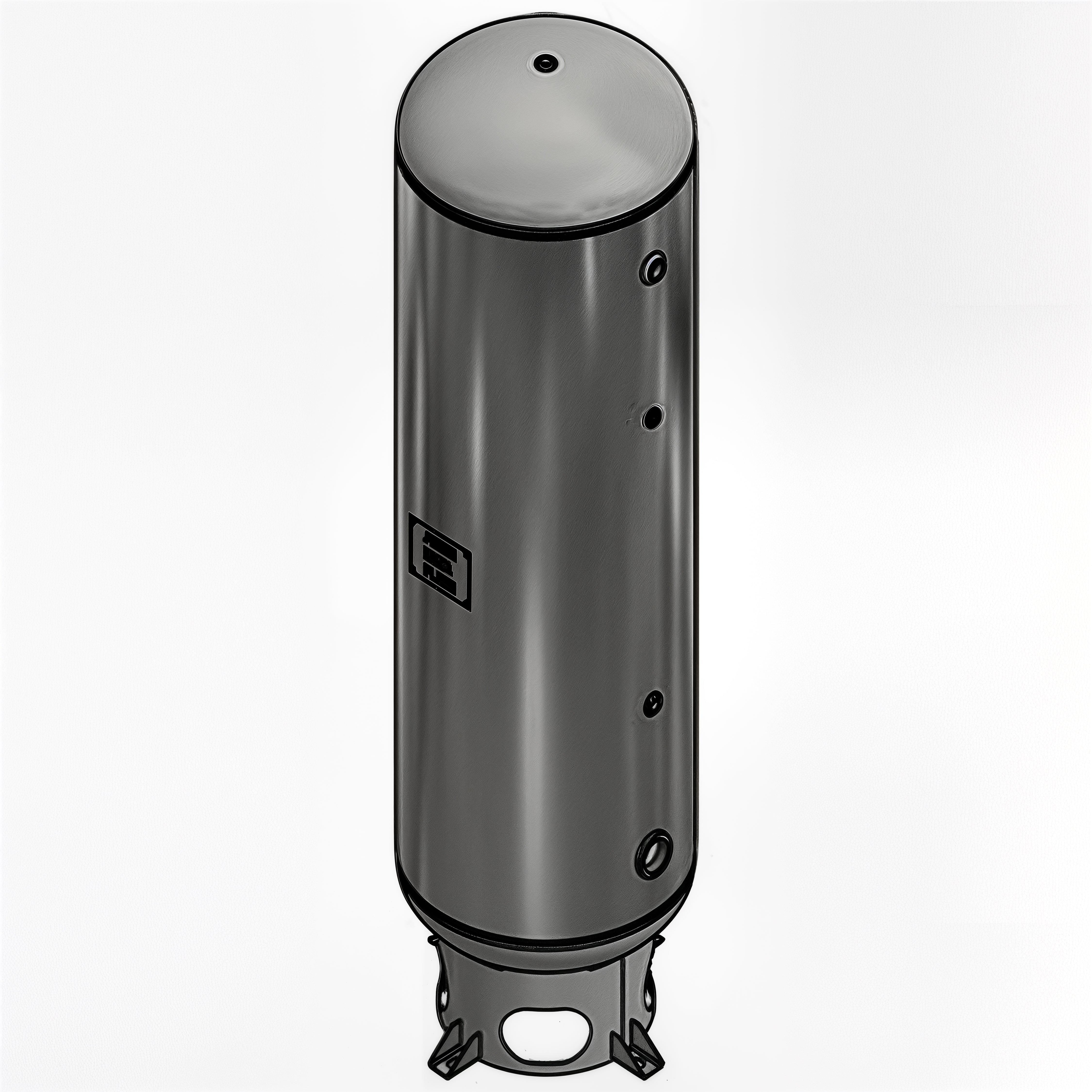 80 Gallon 200PSI Vertical Air Tank By Samuel with 6" base ring | A10325