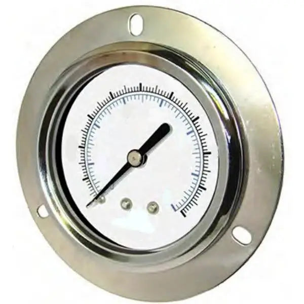PIC Gauges 104D 1-1/2 inch chrome front flange panel mount dry pressure gauge