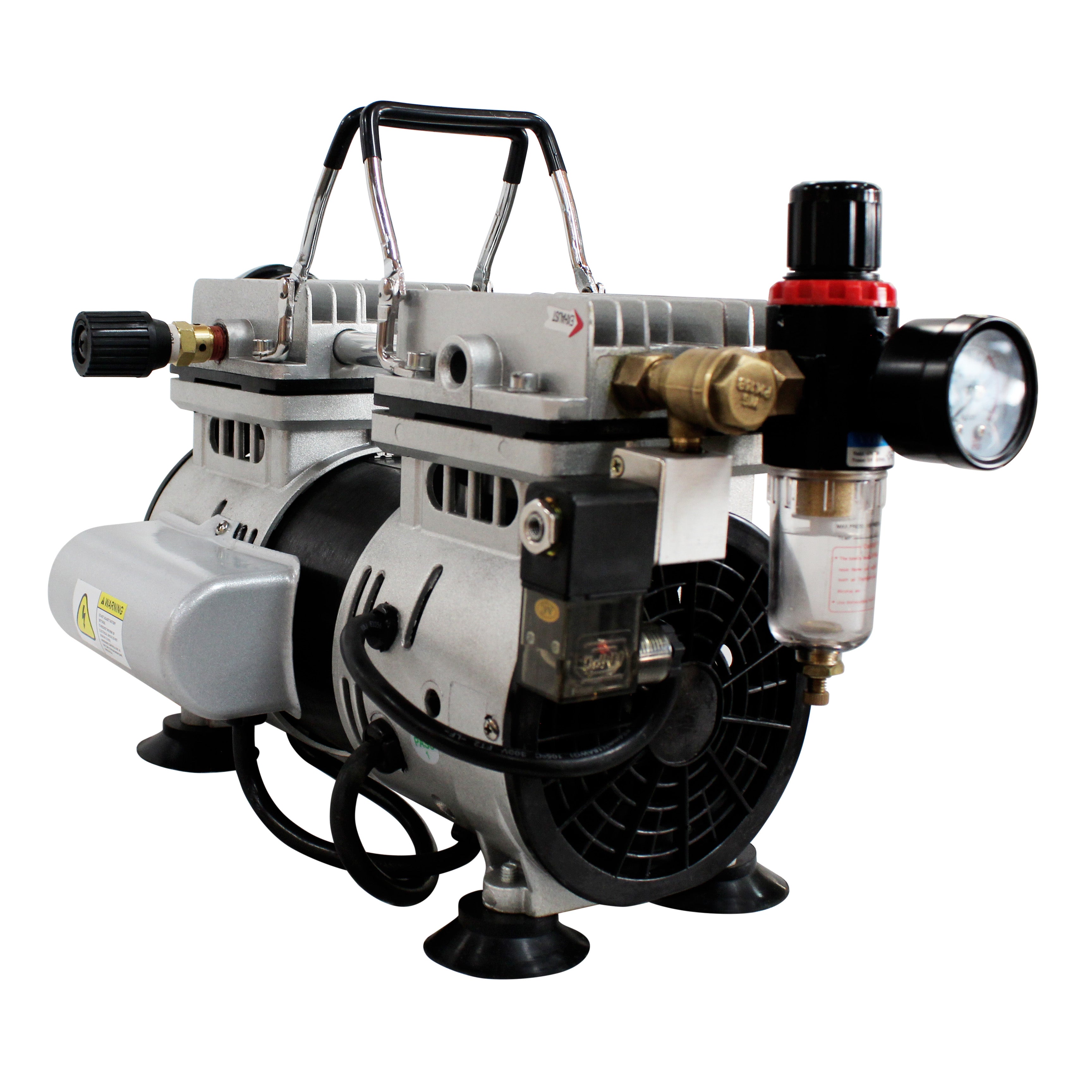 California Air Tools 1.0 Hp Tankless Ultra Quiet & Oil-Free Air Compressor with Power Pedal