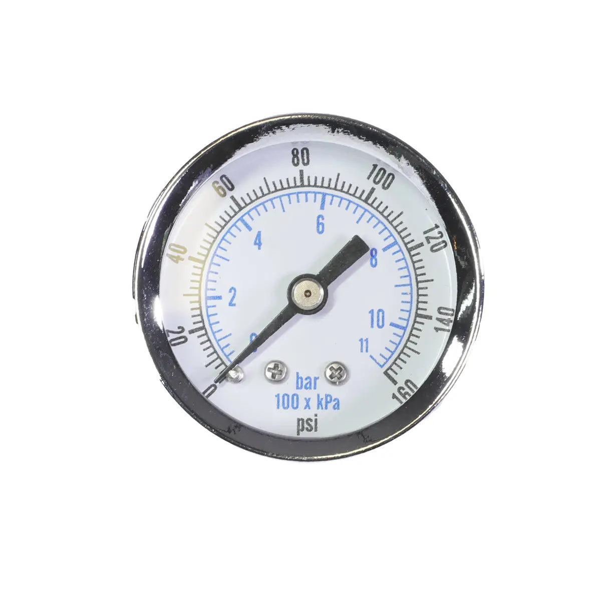 PIC Gauges 202L 2-inch liquid-filled center back mount pressure gauge with stainless steel case