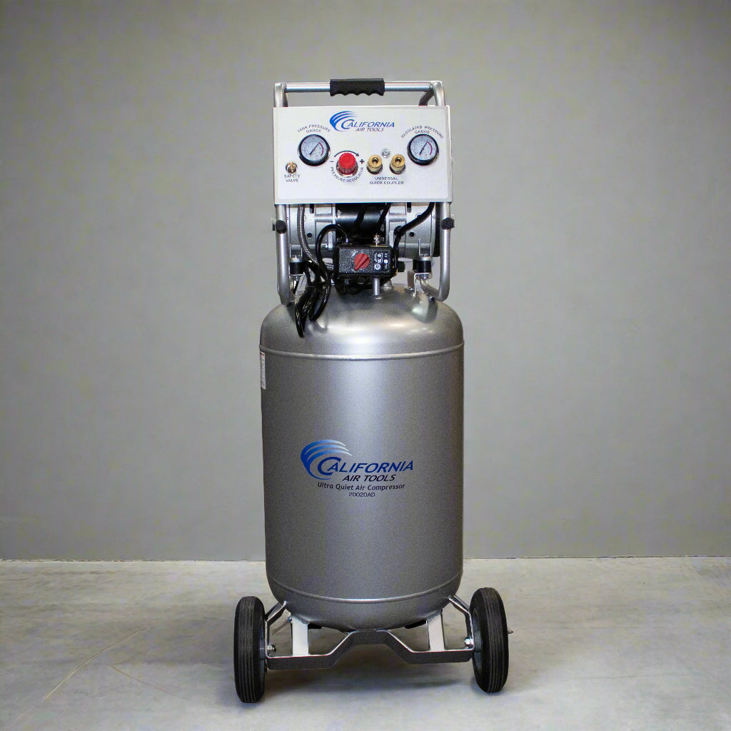 California Air Tools 2.0 Hp, 20.0 Gal. Steel Tank Air Ultra Quiet & Oil-Free Compressor with Automatic Drain Valve