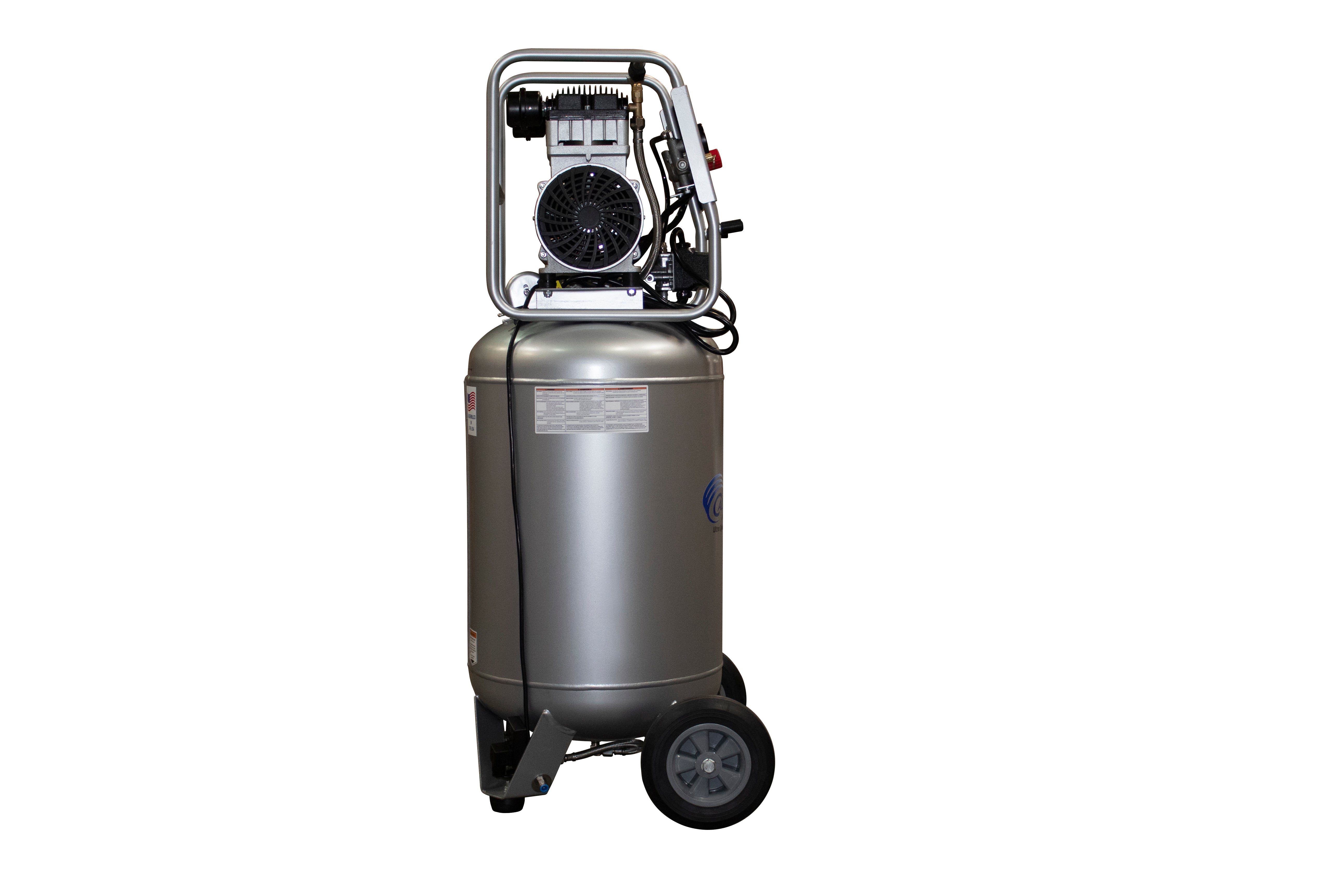 California Air Tools 2.0 Hp, 20.0 Gal. Steel Tank Ultra Quiet & Oil-Free Air Compressor with Auto Drain 220 Volts 60 Hertz