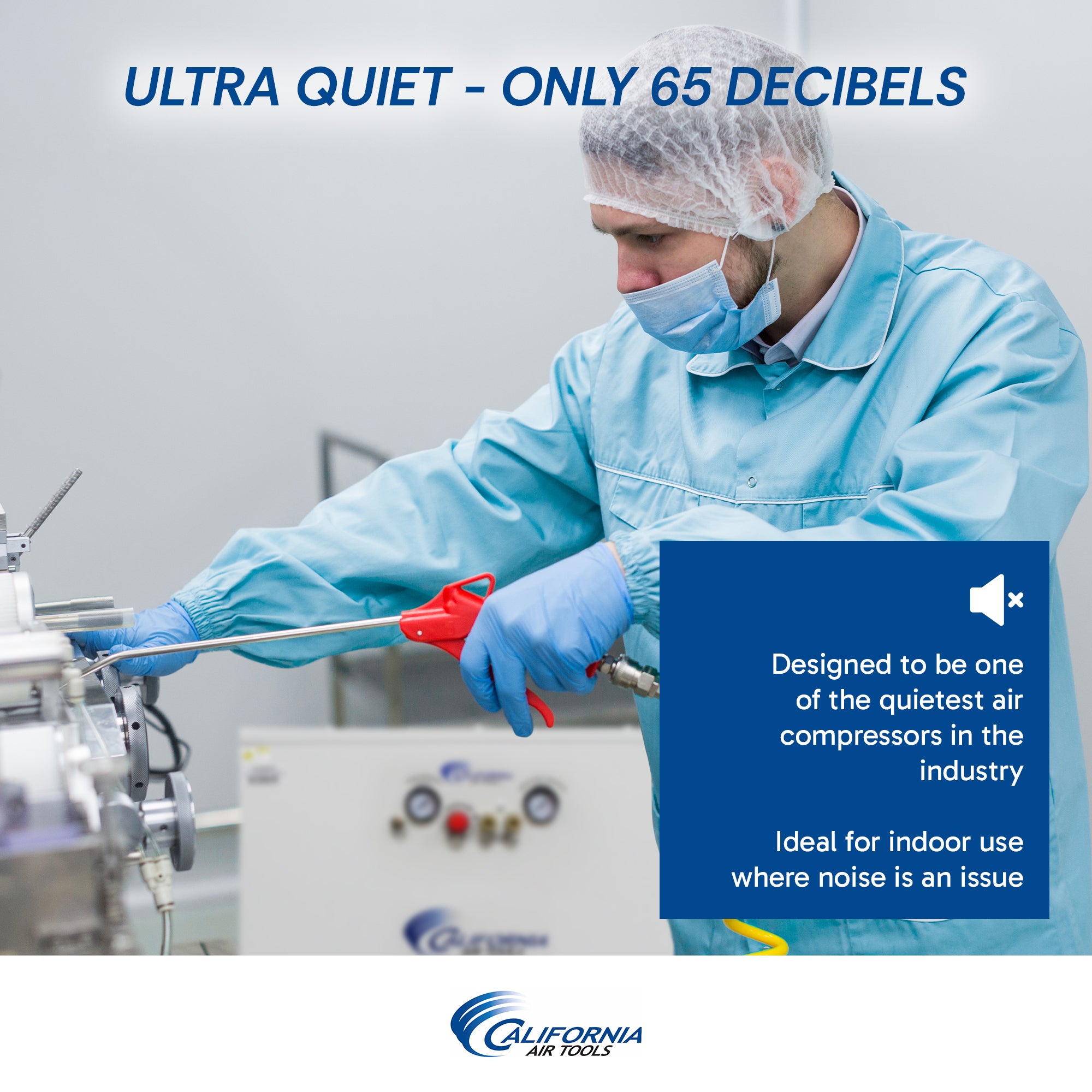 California Air Tools 4.0 Hp, 20.0 Gal. Ultra Quiet & Oil-Free Air Compressor with Air Drying System & Auto Drain in Cabinet