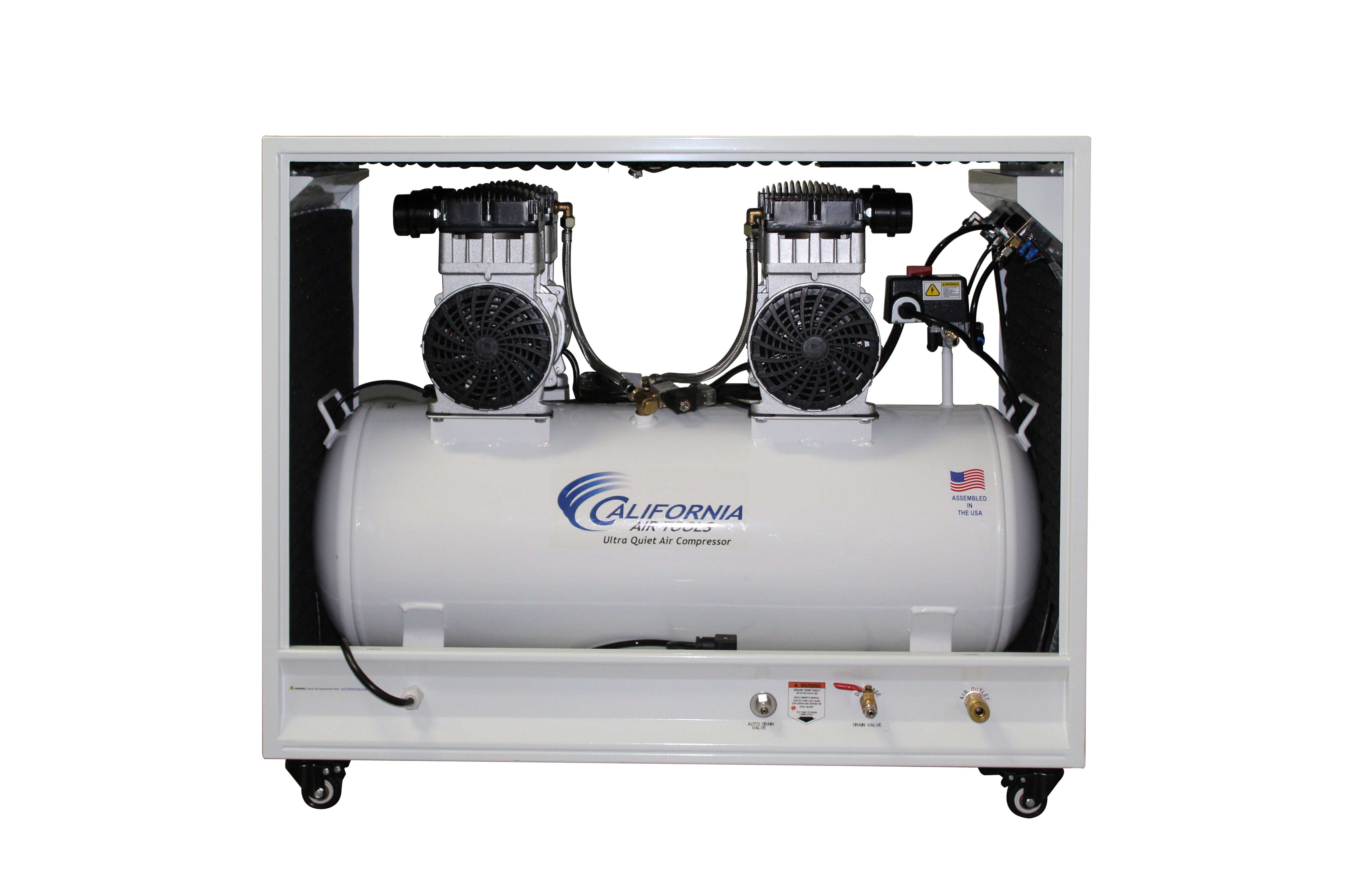 California Air Tools 4.0 Hp, 20.0 Gal. Ultra Quiet & Oil-Free Air Compressor with Auto Drain Valve in Sound Proof Cabinet
