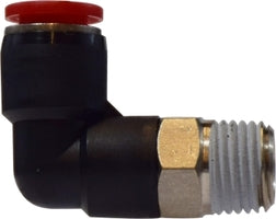 Midland composite 90 degree push-to-connect swivel male elbow fitting