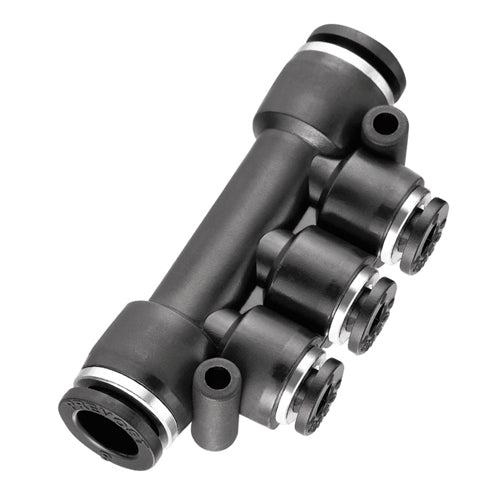 INEQUAL THREE PORT MANIFOLD