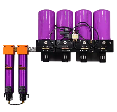 Tsunami Pure-20 dryer with pneumatic Moisture Minder drain