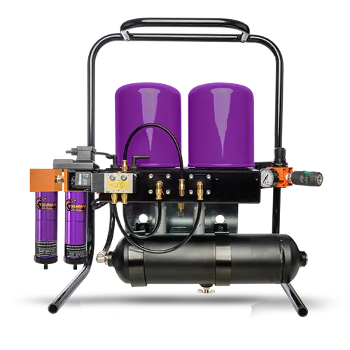 Tsunami Pure-5T portable regenerative desiccant dryer with 1-gallon tank