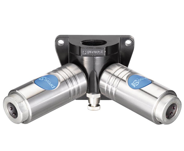 Wall Manifold With Stainless Couplers by Prevost for Aluminum Air Pipe