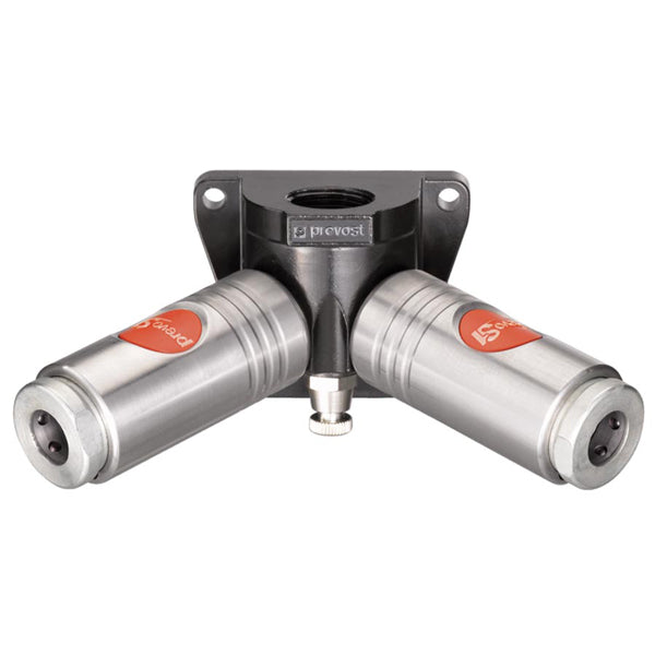 Wall Manifold With Stainless Couplers by Prevost for Aluminum Air Pipe