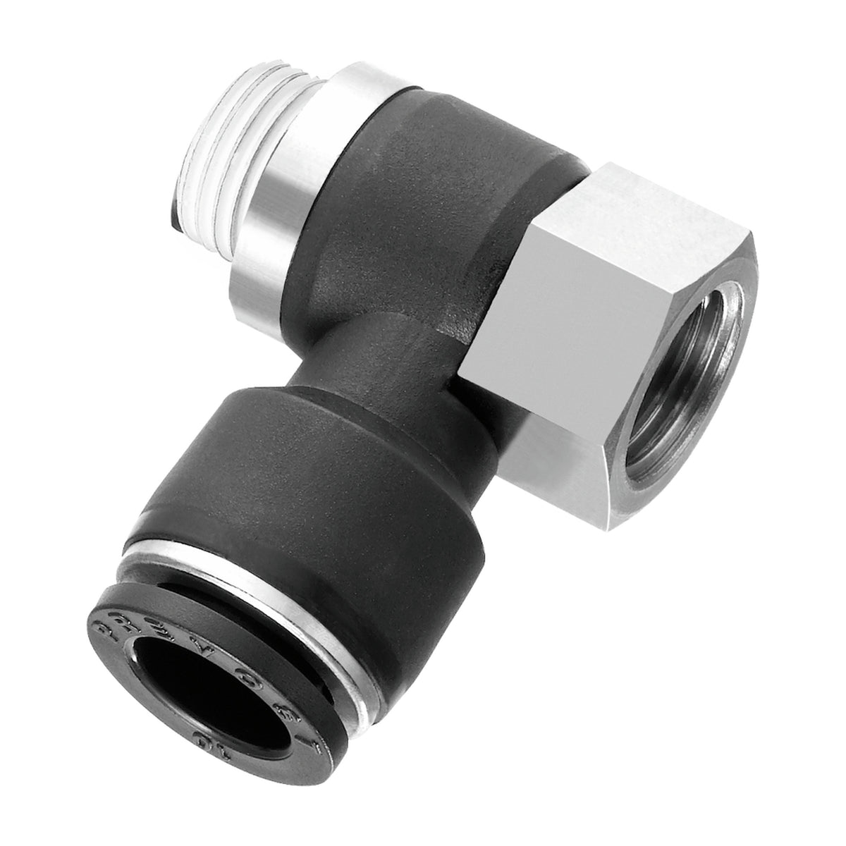 Prevost Conex female banjo push-to-connect fitting with female NPT thread