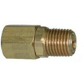 Brass pipe swivel adapter, female NPT to male NPT, 300 PSI