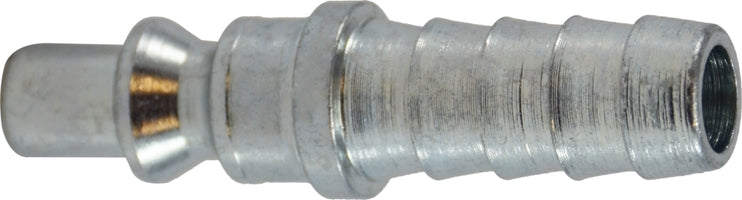 ARO 210 interchange hose barb plug, 1/4 inch body, zinc-plated steel
