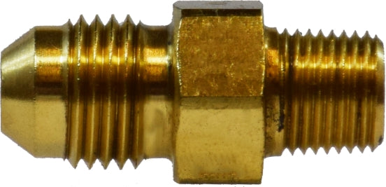 Brass straight JIC 37° male flare to male NPT adapter