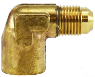 Brass 90 degree JIC male flare to female NPT elbow adapter