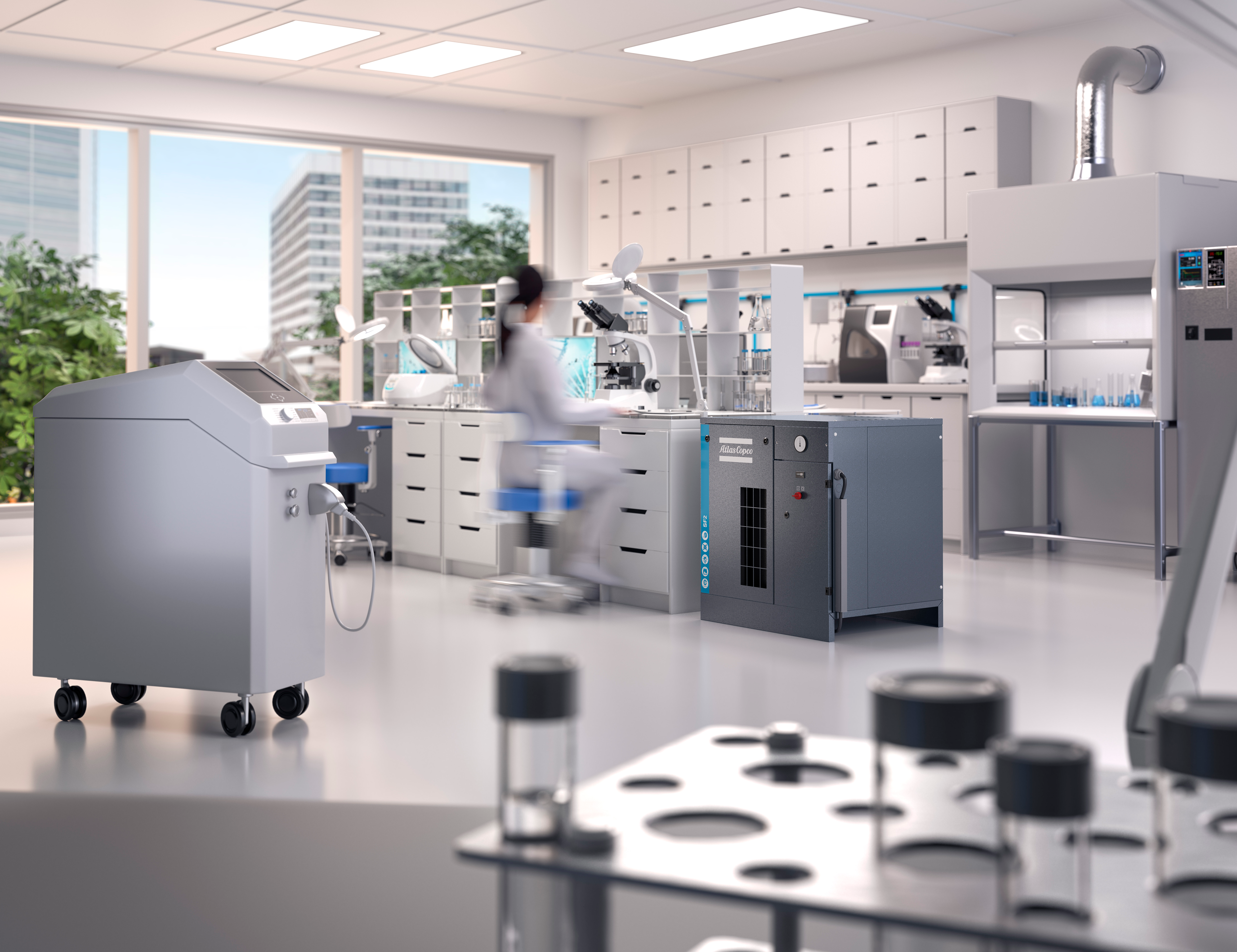 Atlas Copco SF+2-6 Oil Free Mono Scroll Compressor