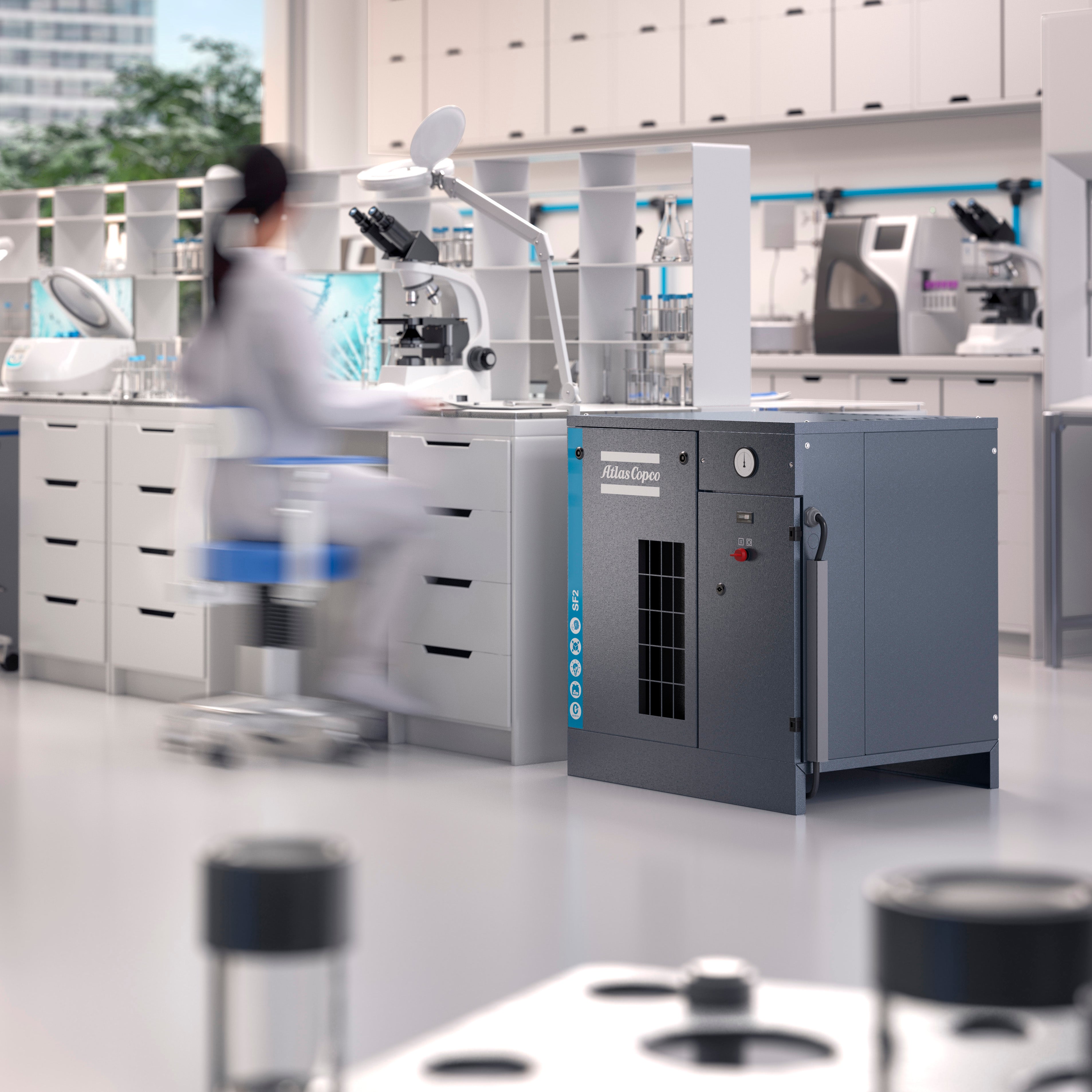 Atlas Copco SF+2-6 Oil Free Mono Scroll Compressor