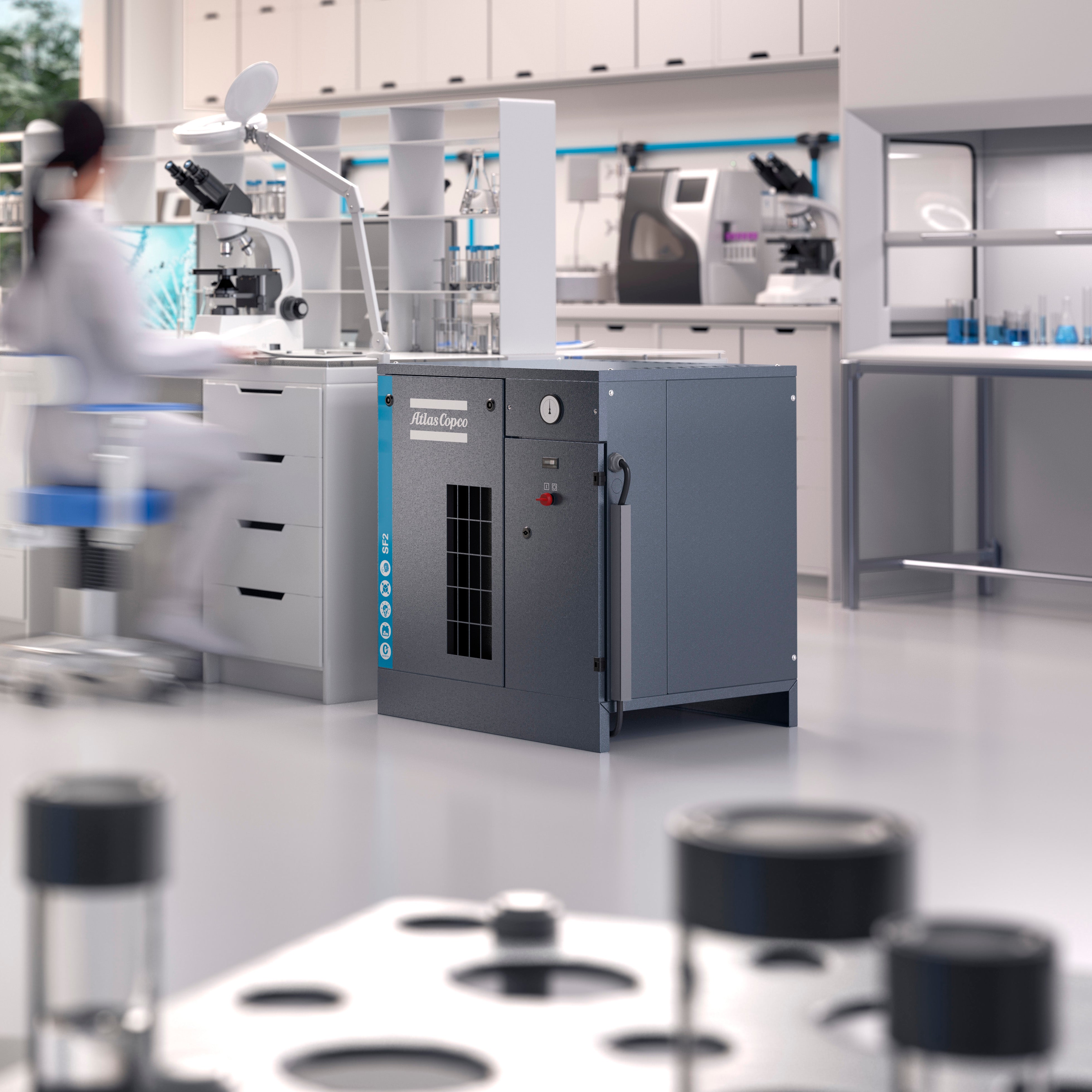 Atlas Copco SF+2-6 Oil Free Mono Scroll Compressor