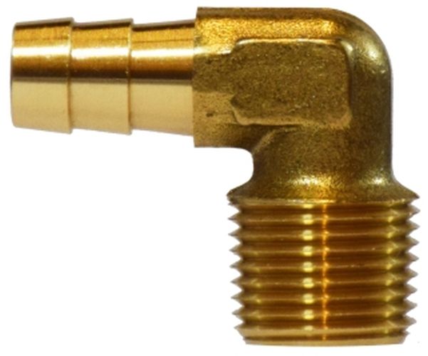 Midland brass forged 90 degree hose barb male NPT elbow fitting
