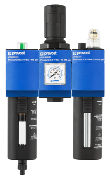 Prevost ATU T2510203 FRL Assembly - filter, regulator, lubricator, 1/2 inch FNPT