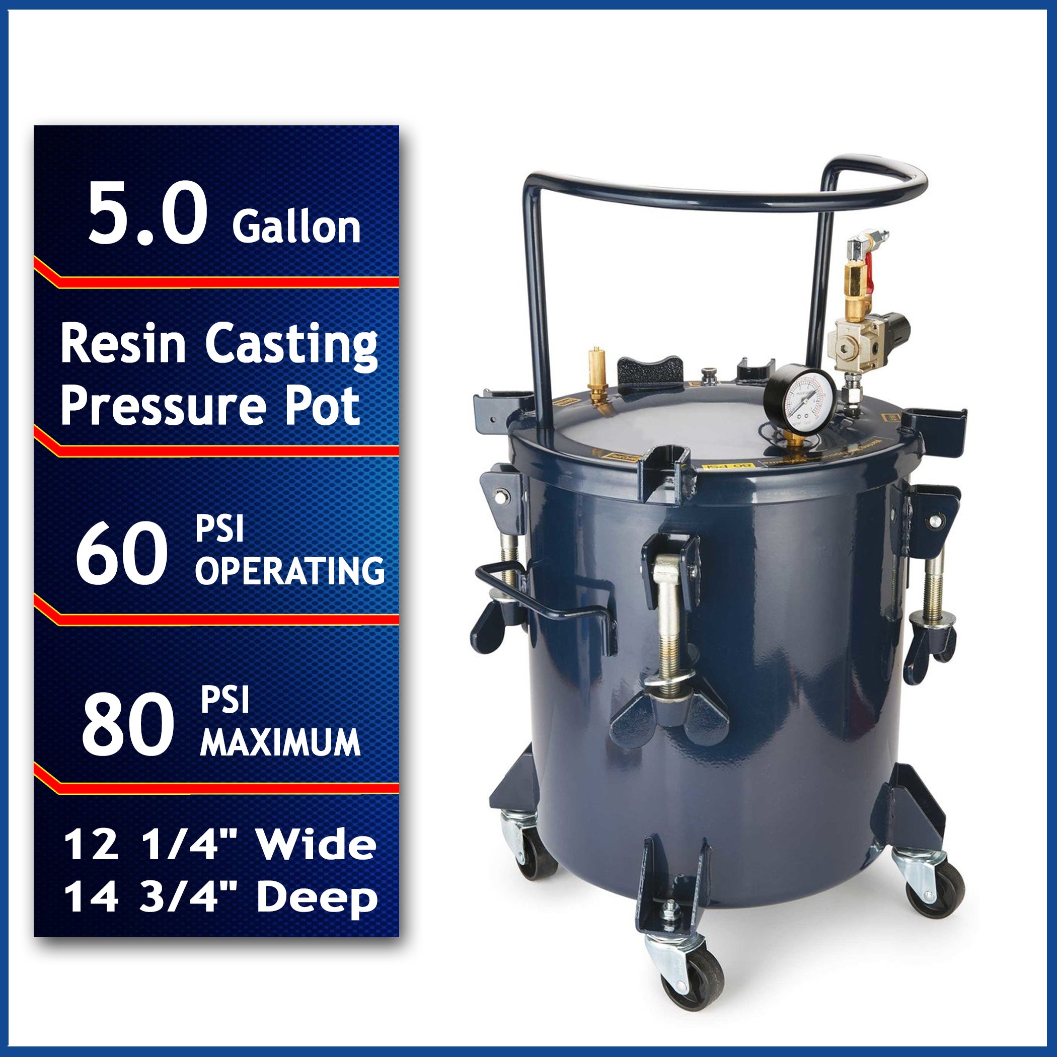 California Air Tools 5 Gallon Pressure Pot for Casting