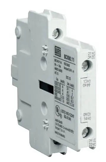WEG BCXML11 side-mount auxiliary contact block, 1NO+1NC, for CWM contactors