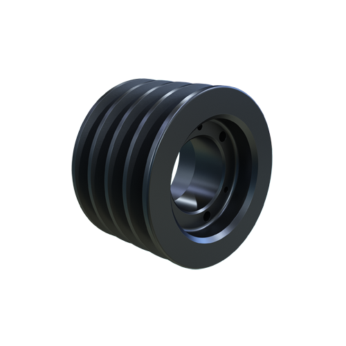 4-Groove B-Section Cast Iron V-Belt Sheave — SD Bushing Type