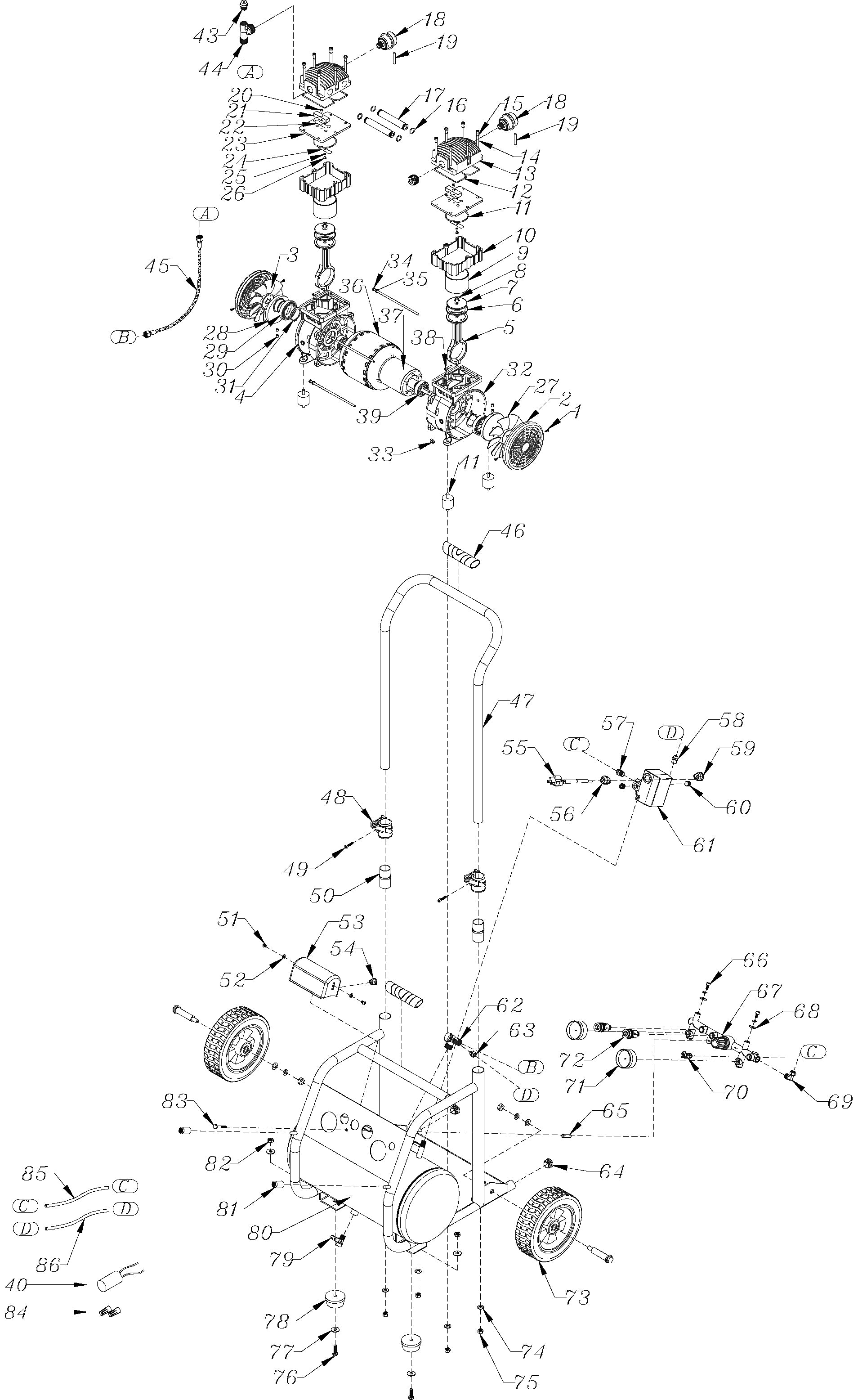California Air Tools 5 Gal 2 Hp Ultra-Quiet Oil-Free Rugged Air Compressor | CAT-5020W