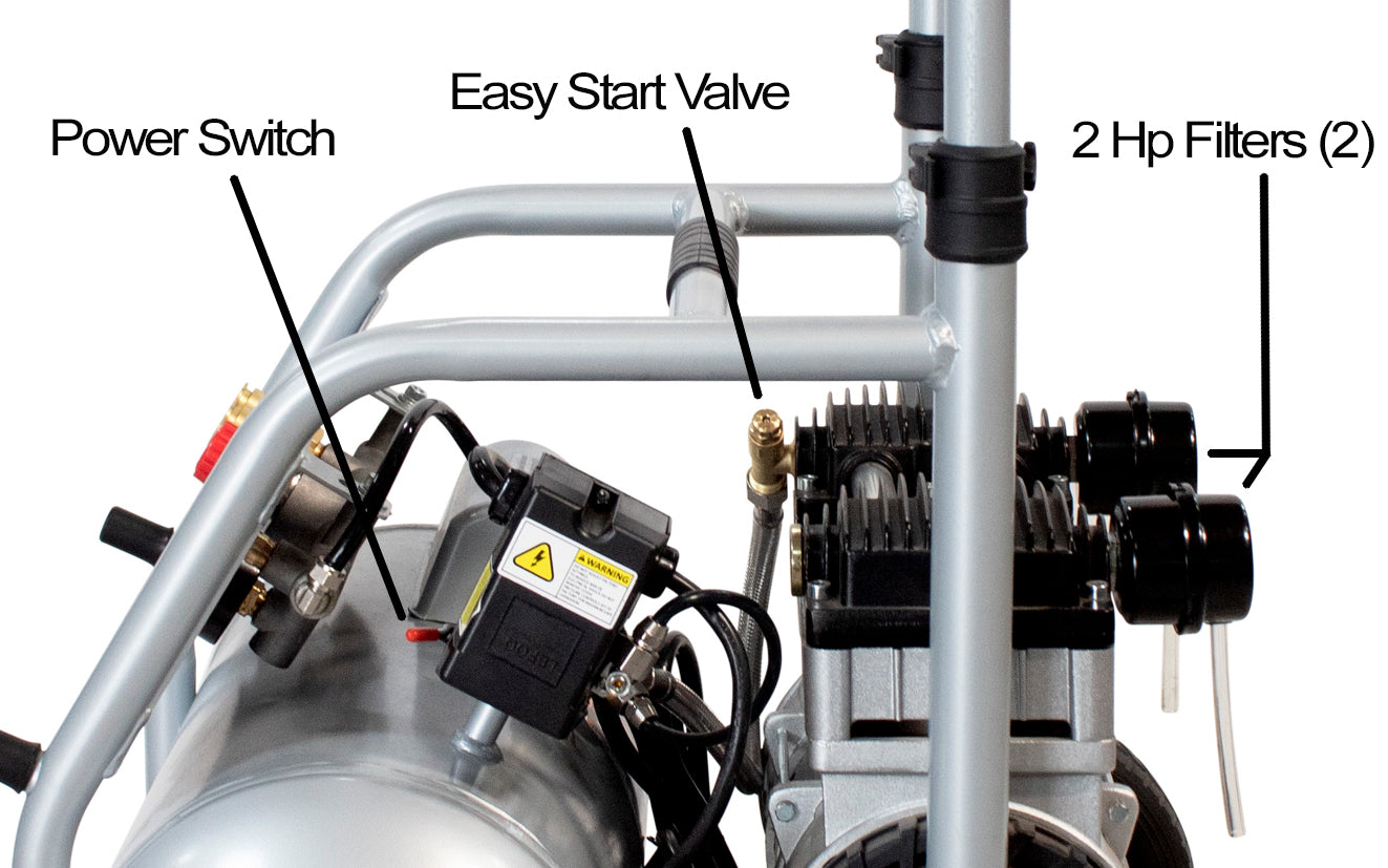 California Air Tools 5 Gal 2 Hp Ultra-Quiet Oil-Free Rugged Air Compressor