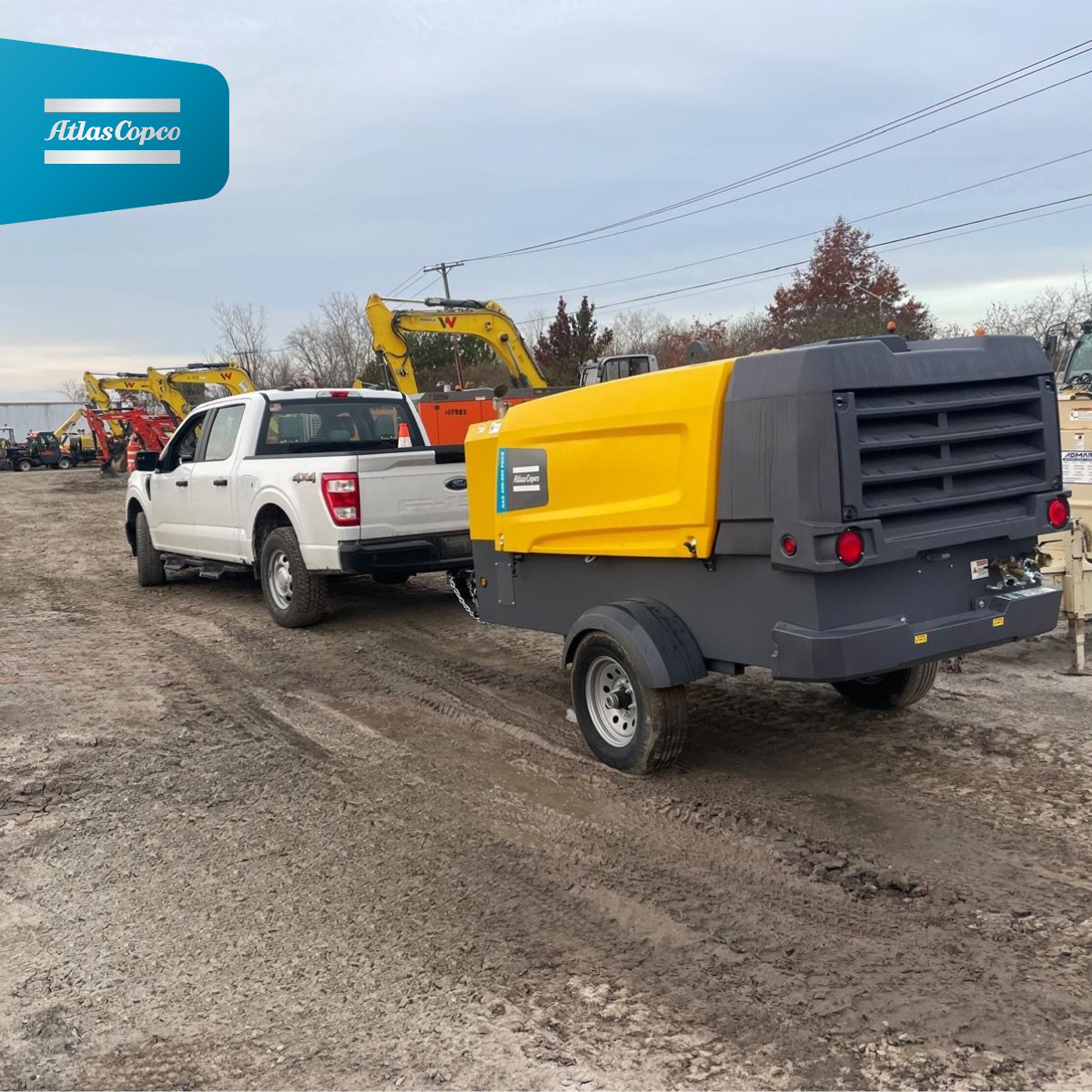 Atlas Copco X-Air 185-100 Cold-Weather Towable Air Compressor