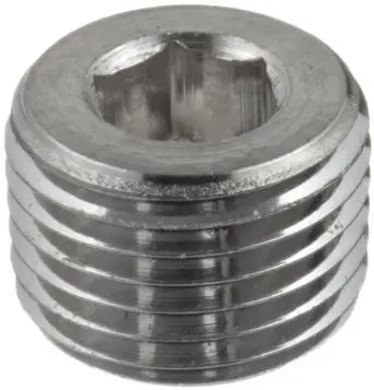 Steel countersunk hex socket pipe plug with male NPT threads