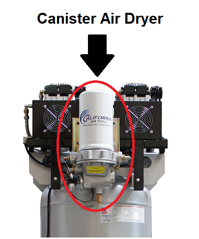 California Air Tools 4.0 Hp, 60.0 Gal. Steel Tank Oil-Free Air Compressor with Air Drying System & Auto Drain