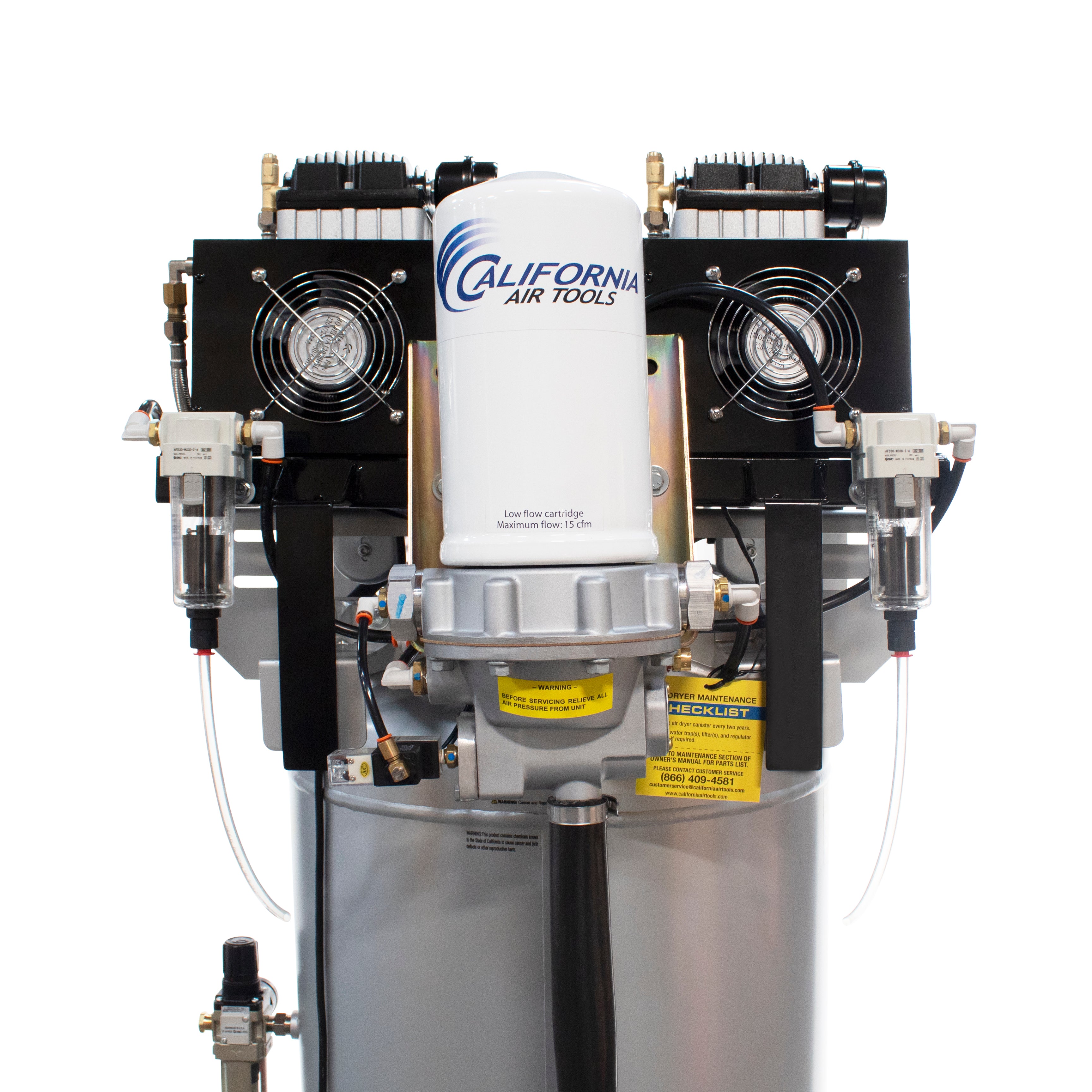 California Air Tools 4.0 Hp, 60.0 Gal. Steel Tank Oil-Free Air Compressor with Air Drying System & Auto Drain