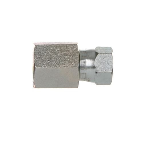 Steel 37 degree JIC female swivel x female NPT hydraulic adapter