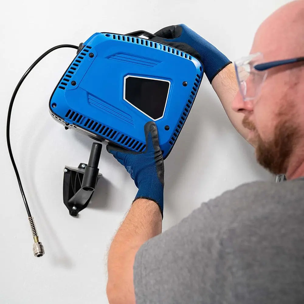 1.5HP Wall-Mounted Compressor With Hose Reel By ABAC